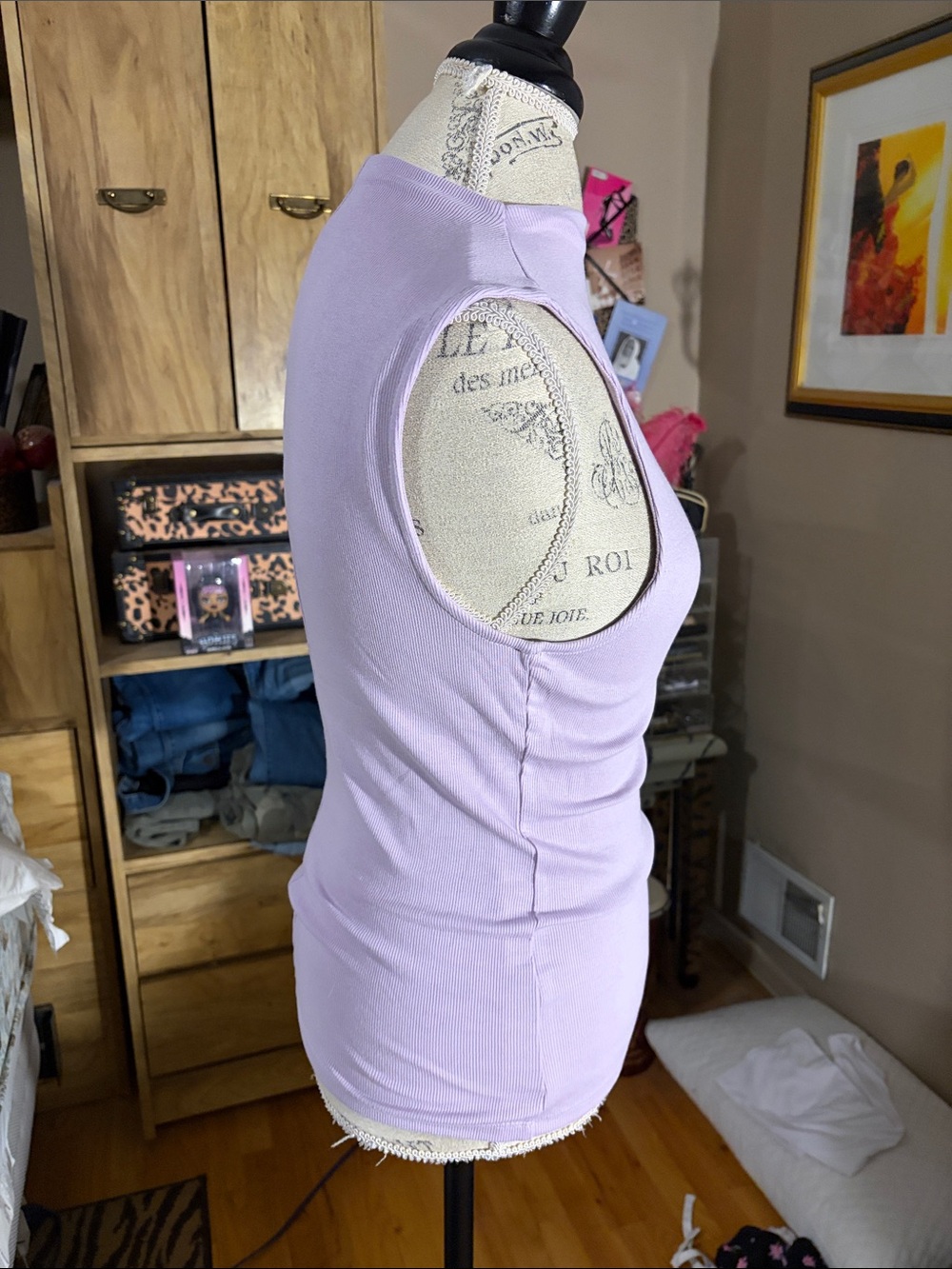 A New Day Sleeveless Ribbed Tank Top - Lavender - Small NWT - Picture 2 of 6